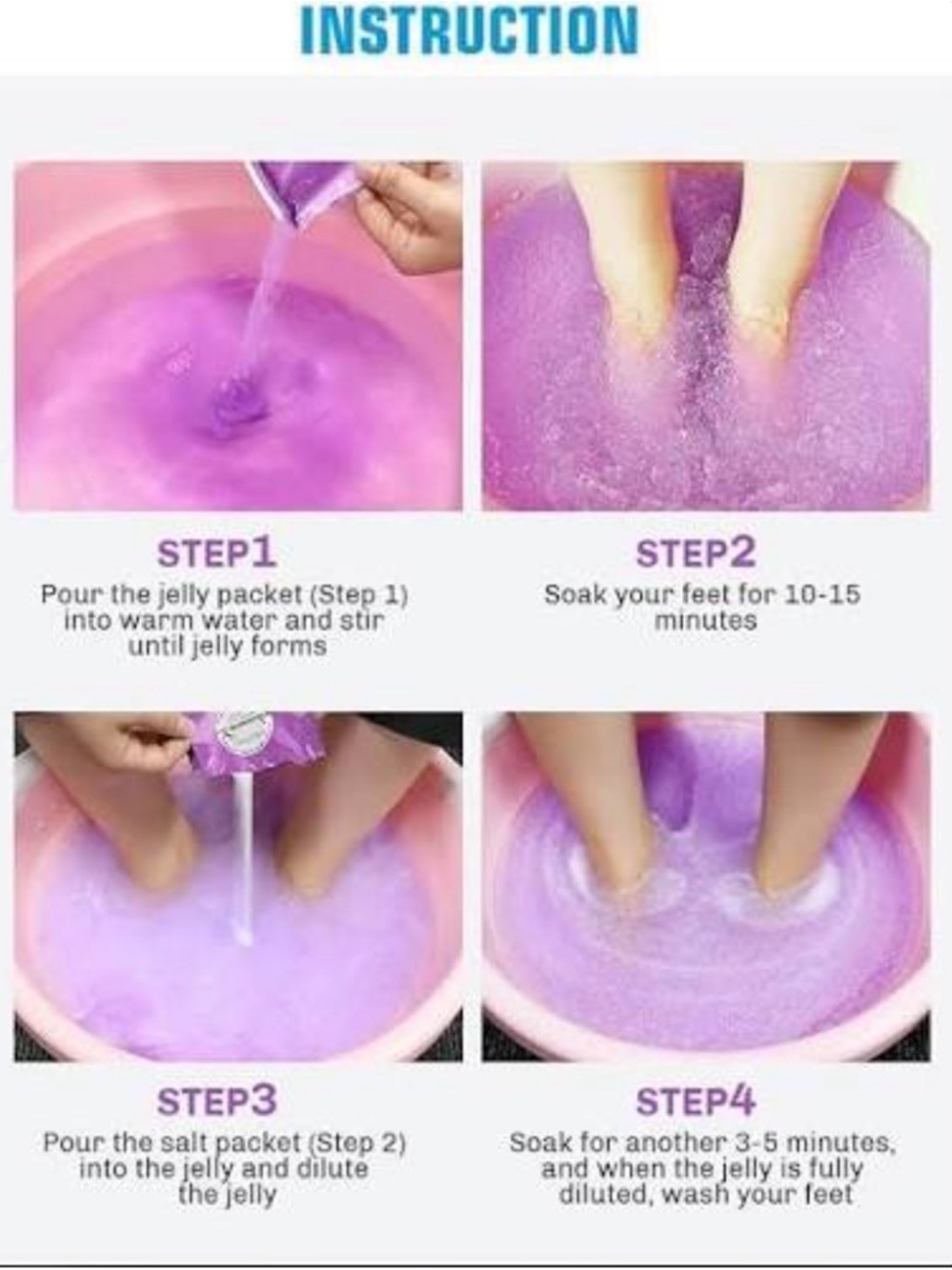 Jelly Spa Bath Green Tea — Relaxing At-Home Foot Soak